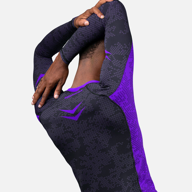 Rashguard Hayabusa Ranked Manga Larga – Púrpura