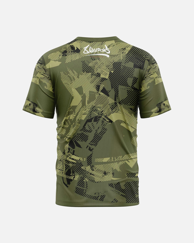 Camiseta funcional 8 WEAPONS Hit 2.0 – Oliva-Negro