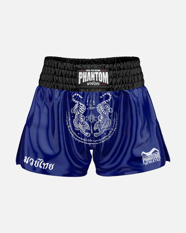 Pantaloncini Muay Thai Phantom Athletics Sak Yant – Bianco/Oro
