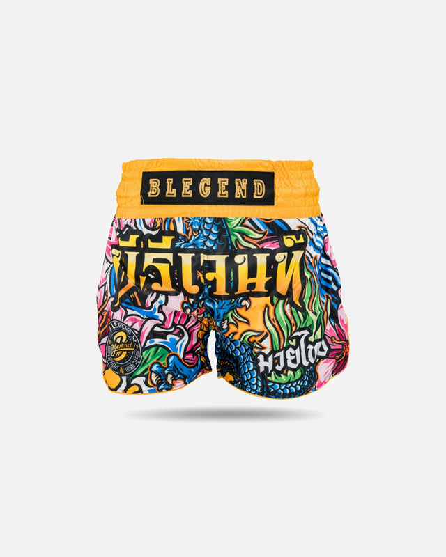 Pantalones de Muay Thai Blegend Legend 3 – Amarillo