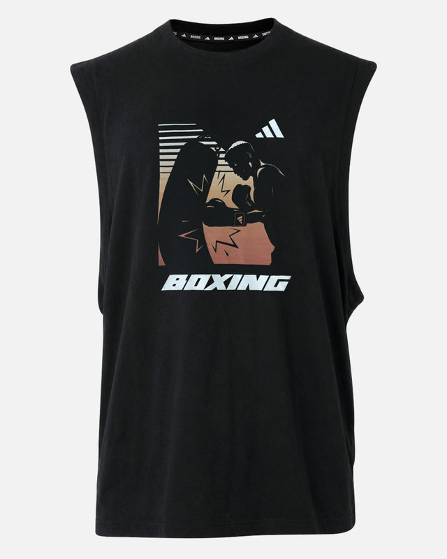 Triko Adidas Boxing Graphic Line SL – Černé
