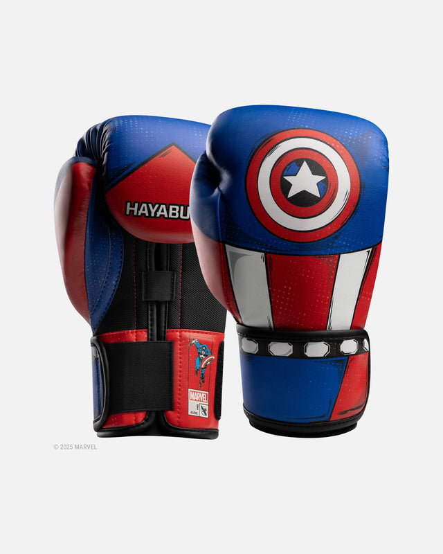 Hayabusa Boxhandschuhe Captain America – Rot/Weiß/Blau
