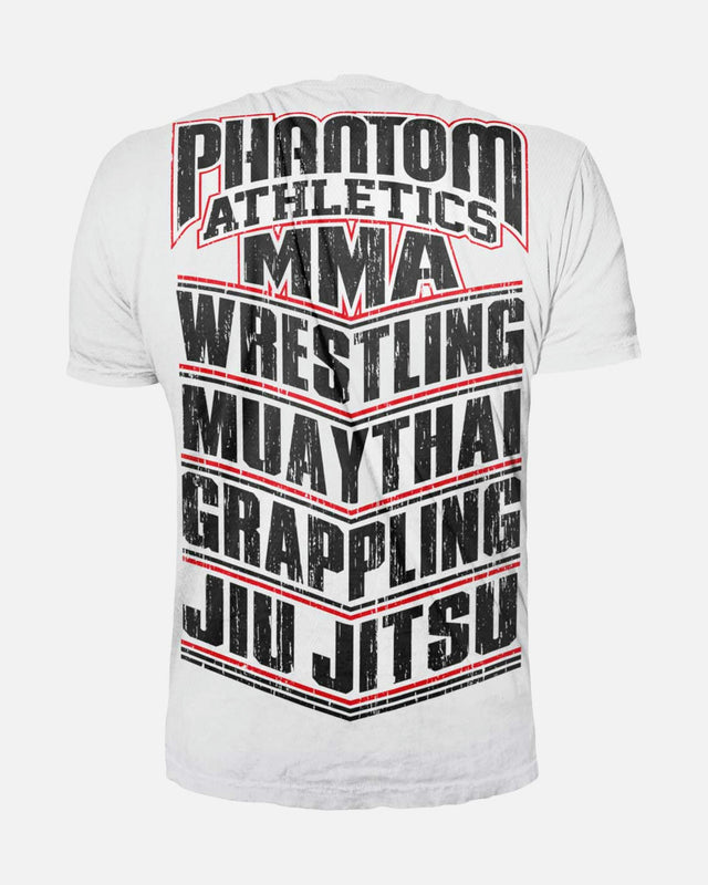 Tricou Phantom Athletics EVO MMA Sports – Alb