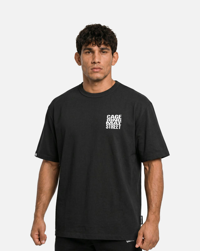 T-Shirt Phantom Athletics Cage Ring Mat Street – Nero