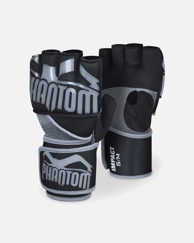 Vendas de boxeo Phantom Athletics Impact Neopreen Gel – Negro/Gris