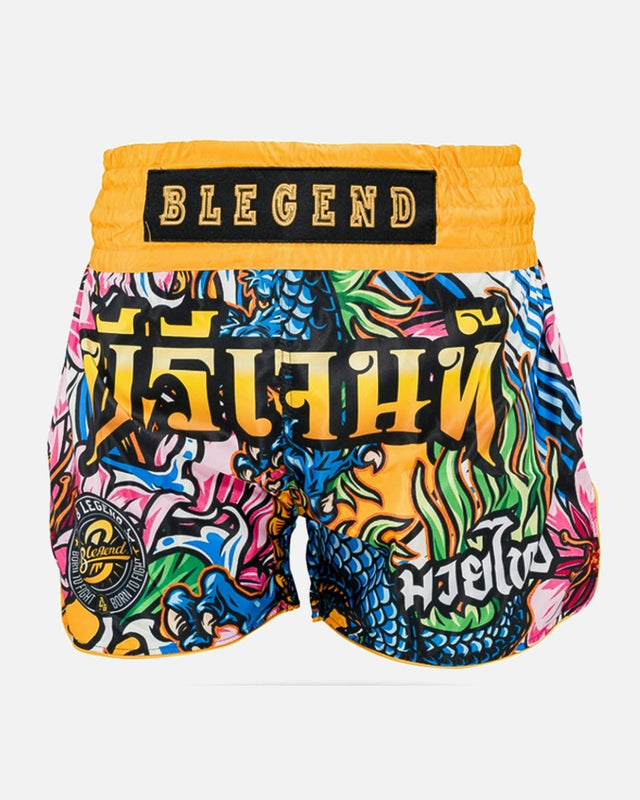 Pantalones de Muay Thai Blegend Legend 3 – Amarillo
