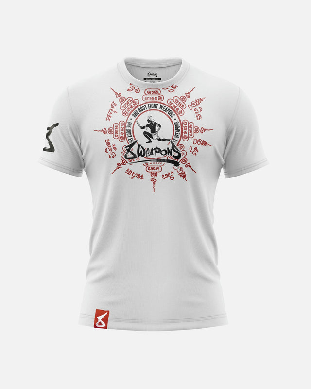Camiseta 8 WEAPONS Eight Ways Yant – Blanco