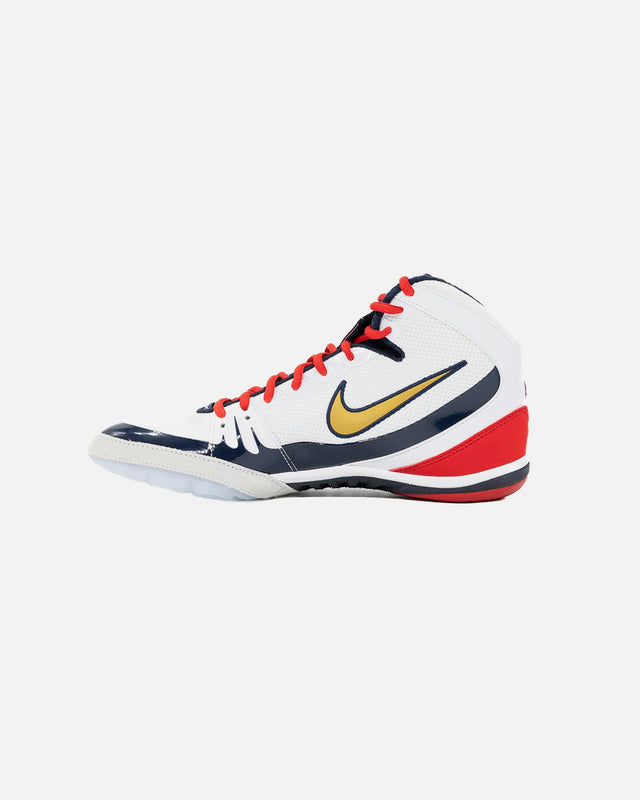 Botas de lucha Nike Freek SE - Blanco/Oro/Azul marino