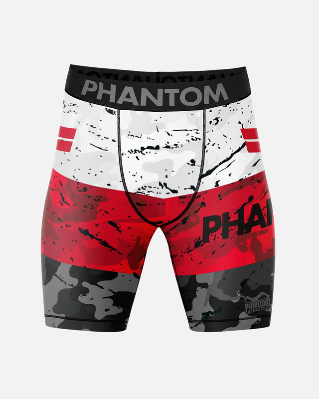 Pantaloncini a compressione Phantom Athletics Vector Delta – Rosso