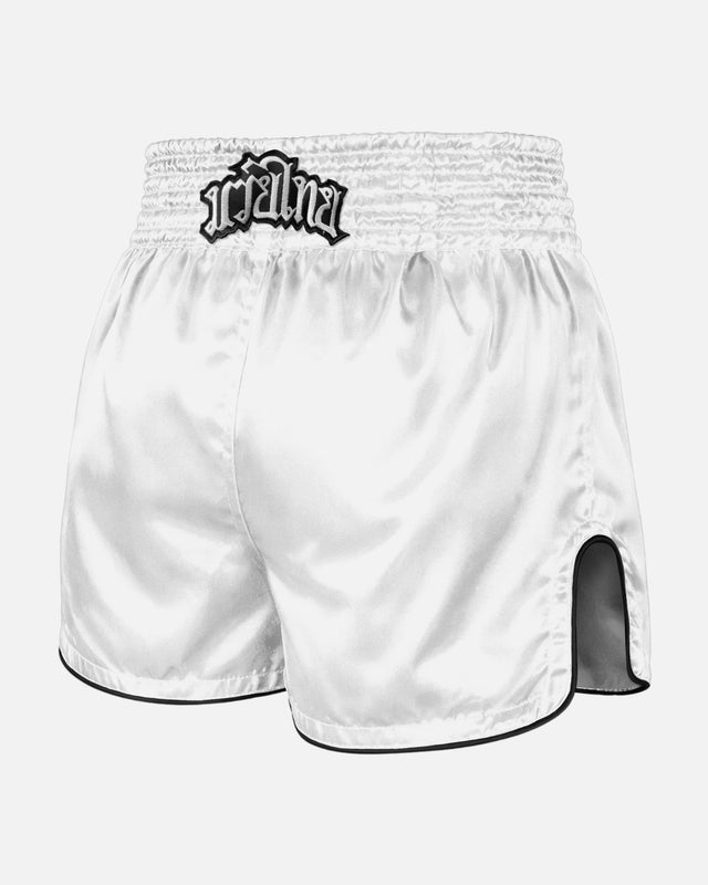 Muay Thai trenky 8 WEAPONS Mongkol – Bílé/Černé