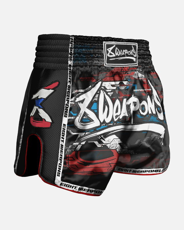 Pantaloncini Muay Thai 8 WEAPONS Cut Like A Blade 2.0 – Nero