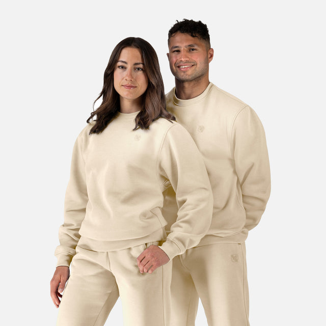 Sudadera Hayabusa Hoodie Essential Crewneck – Beige