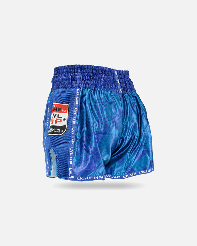 Calções de Muay Thai LVL UP Stadium – Azul