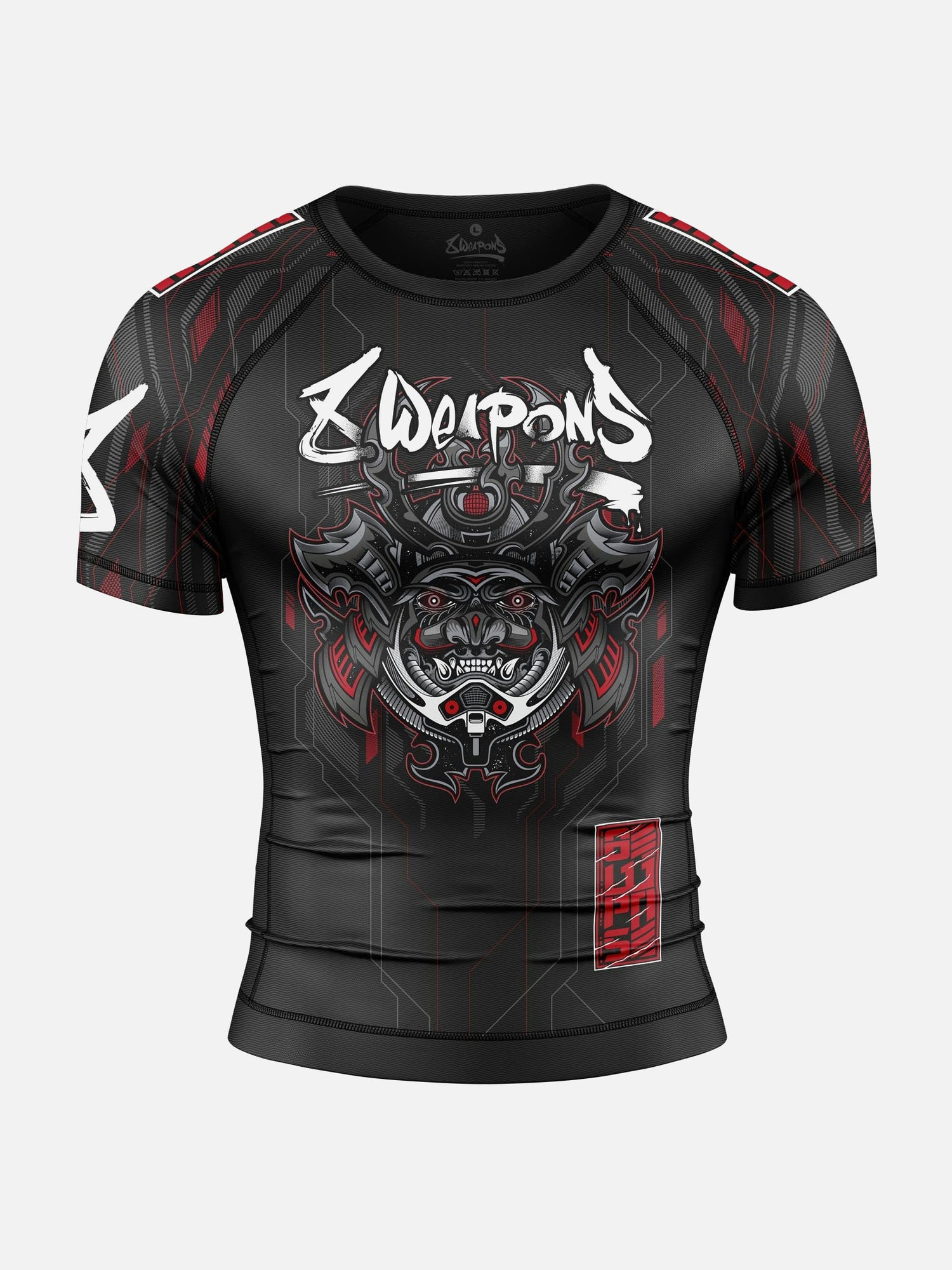 Rashguard 8 WEAPONS Samurai 2.0 – Preto/Vermelho