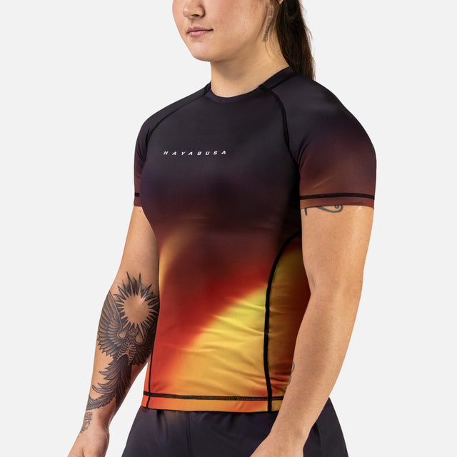 Rashguard Hayabusa Apex Nova Maniche Corte Donna – Arancione