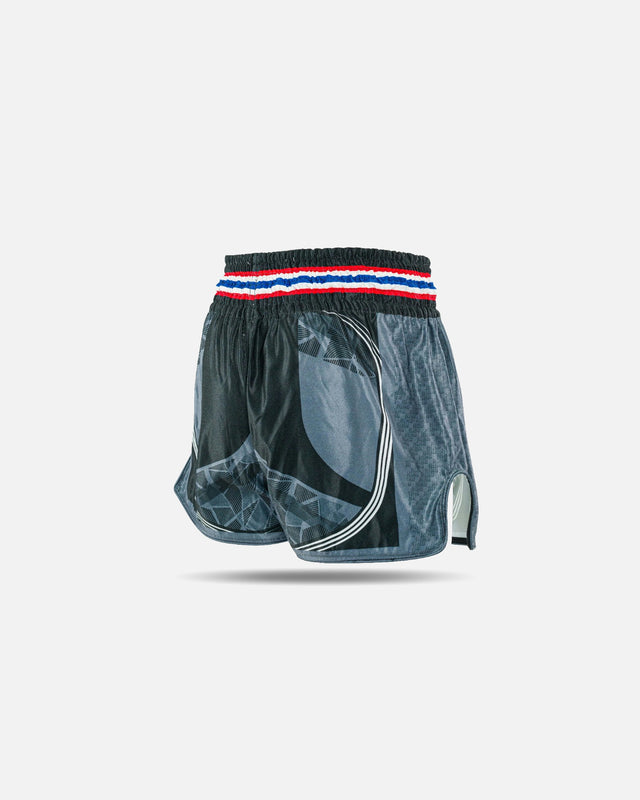 King Pro Boxing Muay Thai Shorts Flag – Black