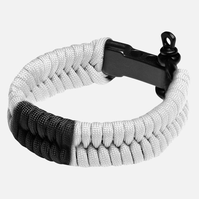 Brățară Paracord Jiu Jitsu Hayabusa – Alb