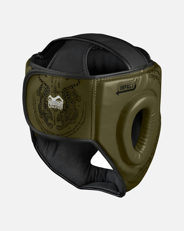 Phantom Athletics Hoofdbeschermer Muay Thai - Legergroen