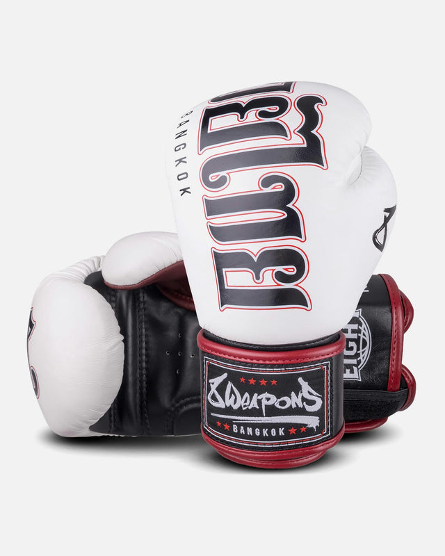 8 WEAPONS Boxing gloves Bangkok – White/Black