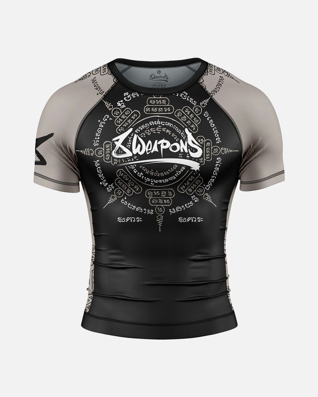 Rashguard 8 WEAPONS 8 Ways Yant 2.0 – Černá/Písková