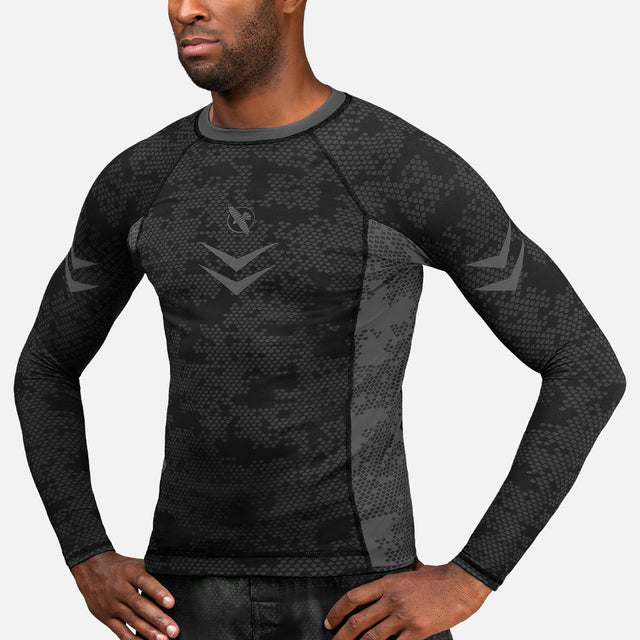 Rashguard Hayabusa Ranked Mâneci Lungi – Negru
