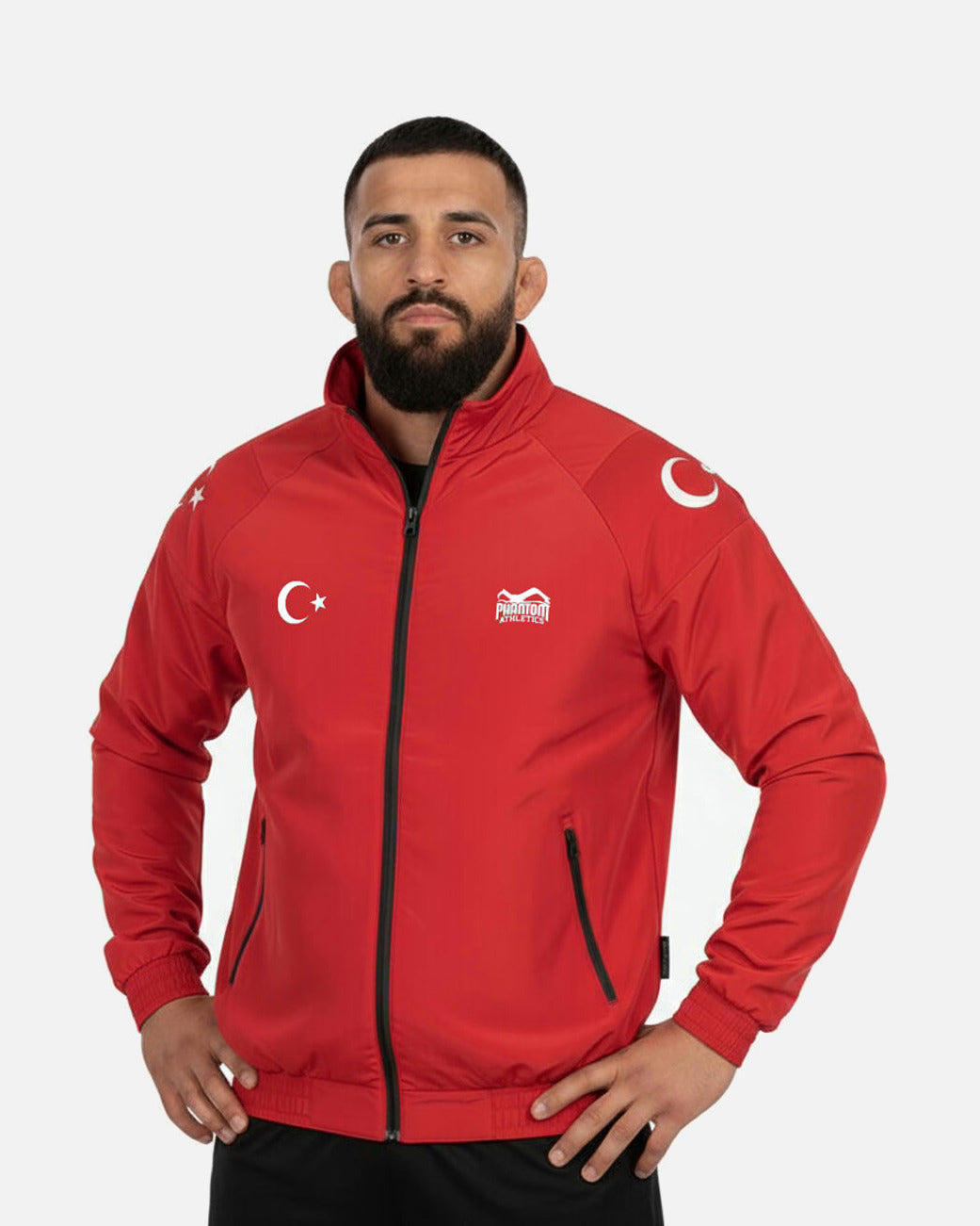 Jachetă de antrenament Phantom Athletics DMC Team Turkey – Roșu/Alb