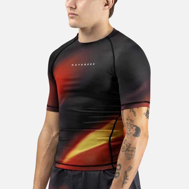 Rashguard Hayabusa Apex Nova Mâneci Scurte – Portocaliu