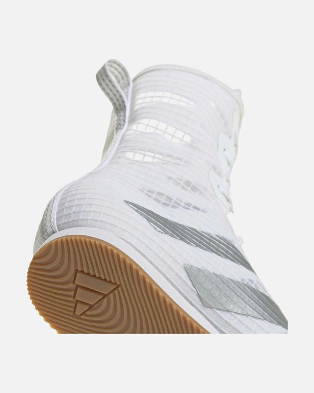Botas de boxeo Adidas Box Hog 4 – Blanco/Plata