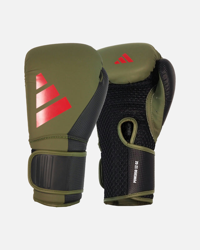Mănuși de box Adidas Power 50 – Verde/Roșu