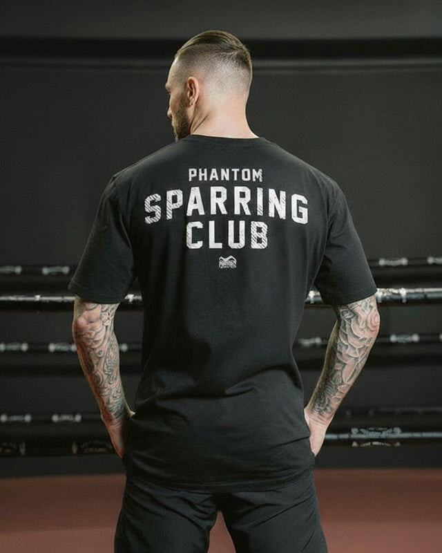 Tricou Phantom Athletics T-Shirt Sparring Club Oversize Heavy – Negru
