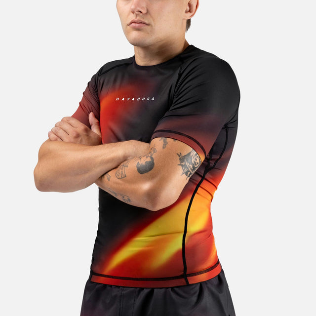 Rashguard Hayabusa Apex Nova Mâneci Scurte – Portocaliu