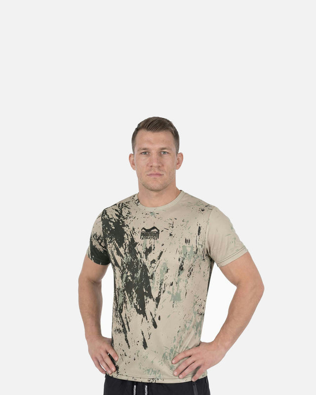 Tricou de antrenament Phantom Athletics EVO Ghost – Camo verde-maro