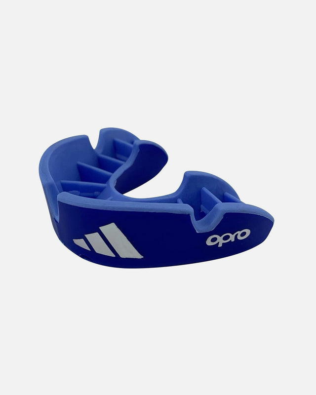 Adidas Mundschutz OPRO Gen4 Silver-Edition – Blau