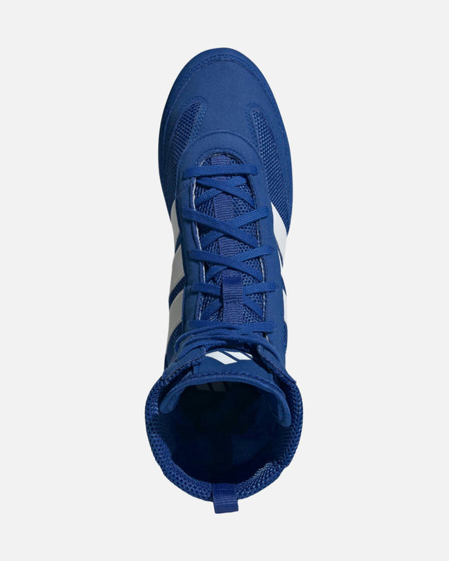 Botas de boxeo Adidas Box Hog Classic - Azul/Blanco