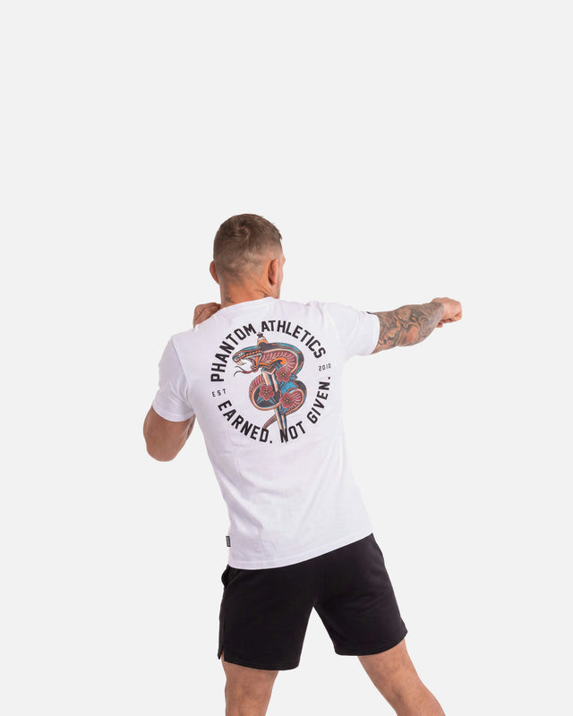 T-shirt Phantom Athletics Serpent – Branco