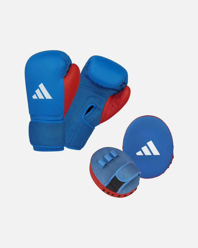 Luvas de boxe Adidas Kit 2 Criança – Azul/Vermelho
