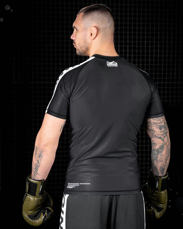 Phantom Athletics Rashguard EVO Apex Korta ärmar – Svart