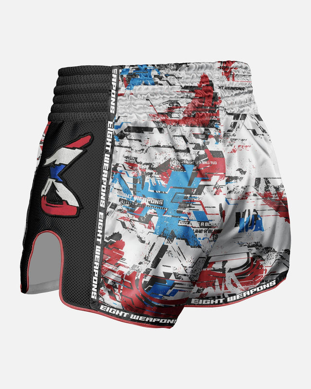 8 WEAPONS Muay Thai Shorts Cut Like A Blade 2.0 – White