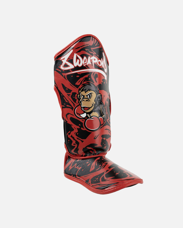 Caneleiras 8 WEAPONS Joe – Preto/Vermelho
