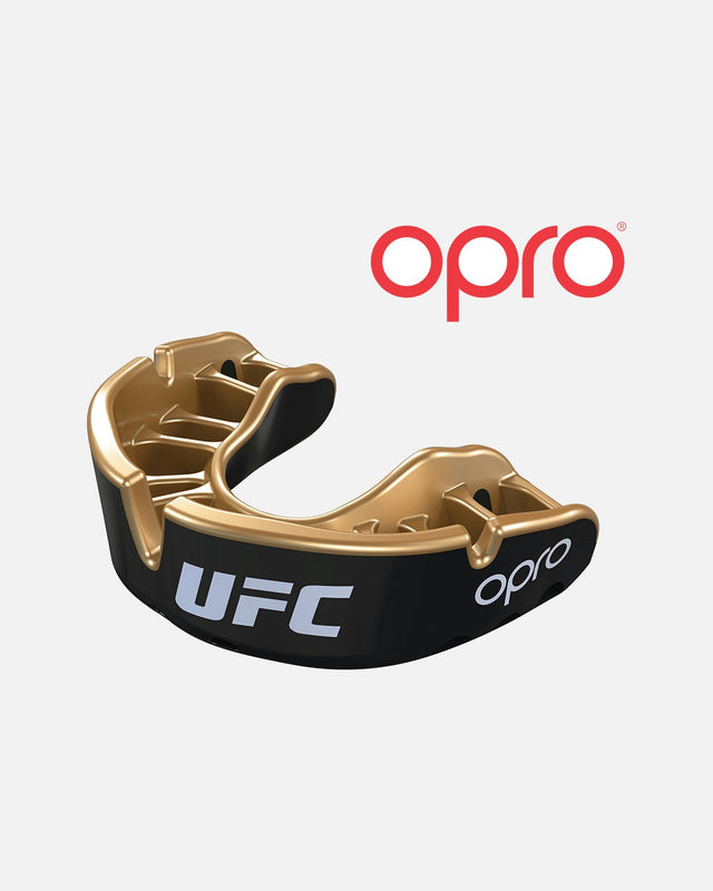Paradenti OPRO Gold – Nero Metallizzato/Oro