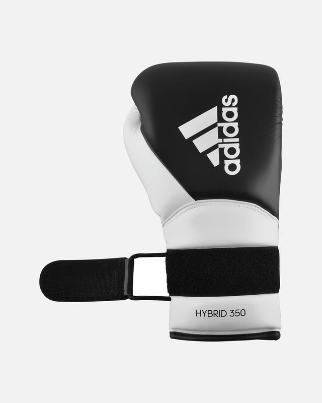 Guantes de boxeo Adidas Hybrid 350 Duo Lace – Negro/Blanco