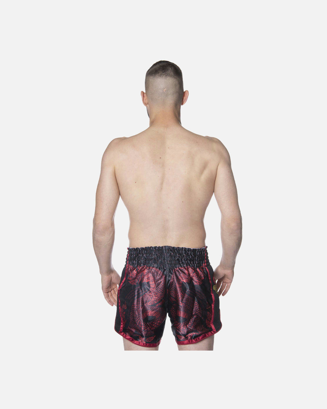 Spodenki Muay Thai 8 WEAPONS Naga – Czarne/Czerwone