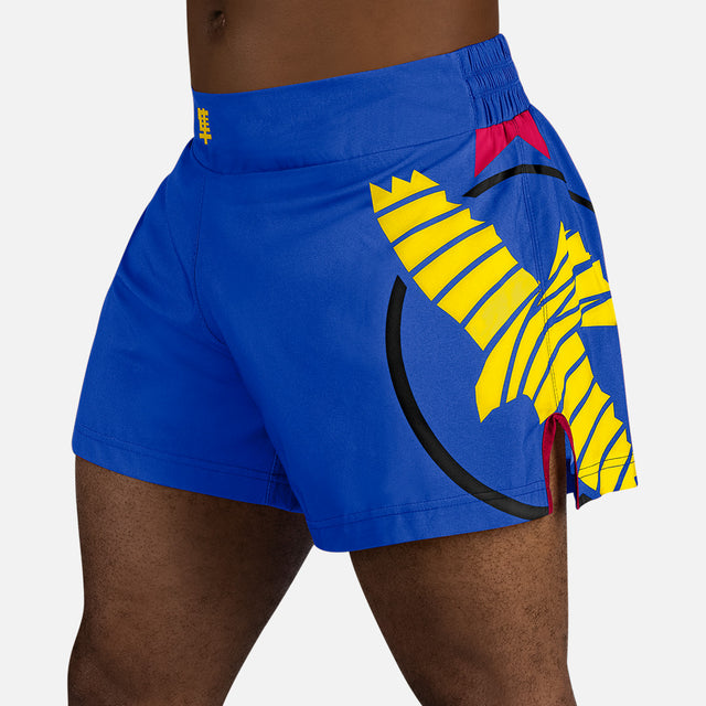 Hayabusa Muay Thai shorts Icon – Blå/Gul
