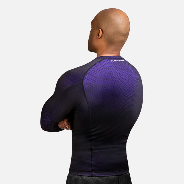Rashguard Hayabusa Fusion Manches longues – Noir/Violet
