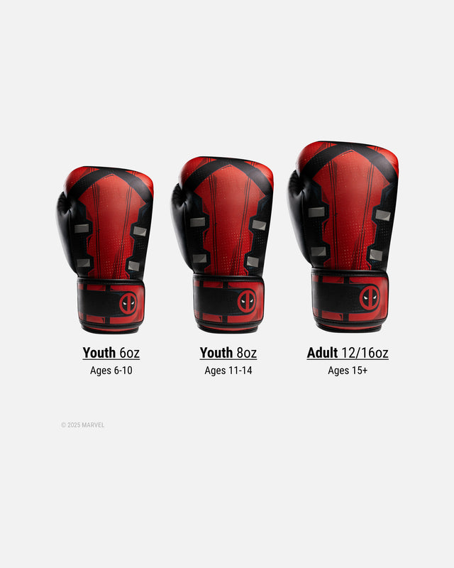 Boxerské rukavice Hayabusa x Marvel Deadpool – Červené/Černé