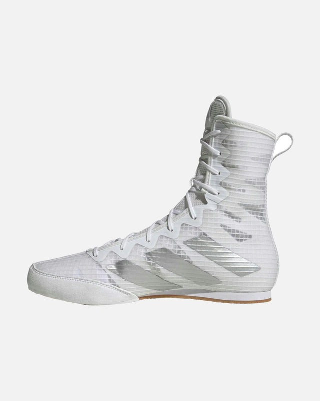 Botas de boxeo Adidas Box Hog 4 – Blanco/Plata