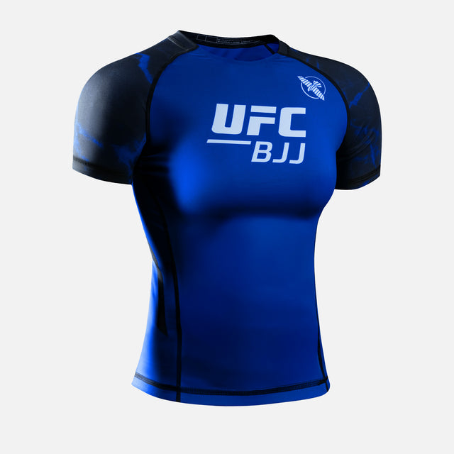 Rashguard Hayabusa x UFC BJJ Maniche Corte Donna – Nero/Blu
