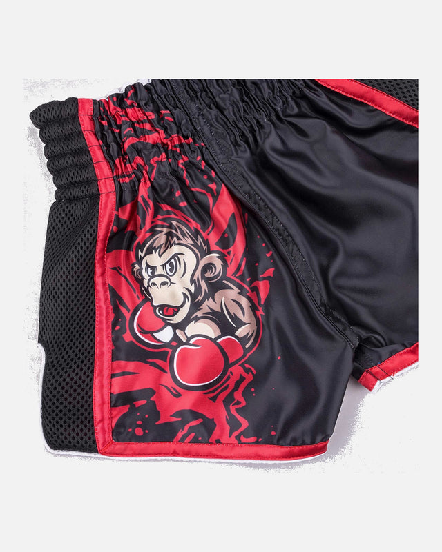 Spodenki Muay Thai 8 WEAPONS Joe – Czarne/Czerwone