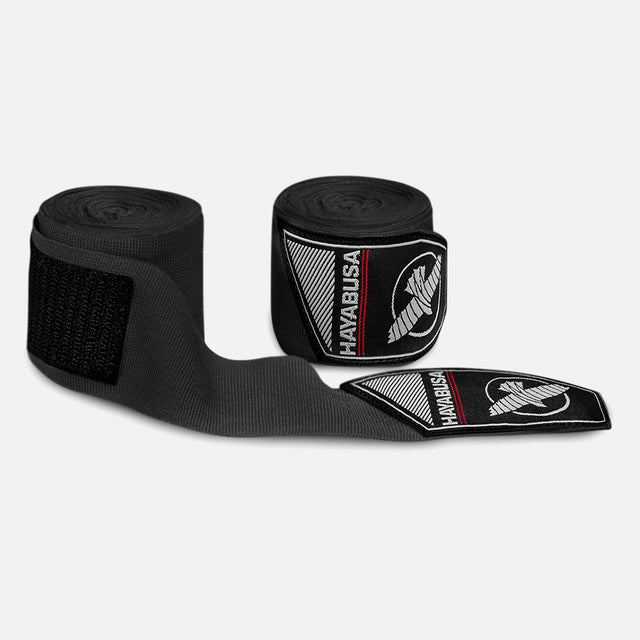 Ligaduras de boxe Hayabusa Perfect Stretch Criança – Preto