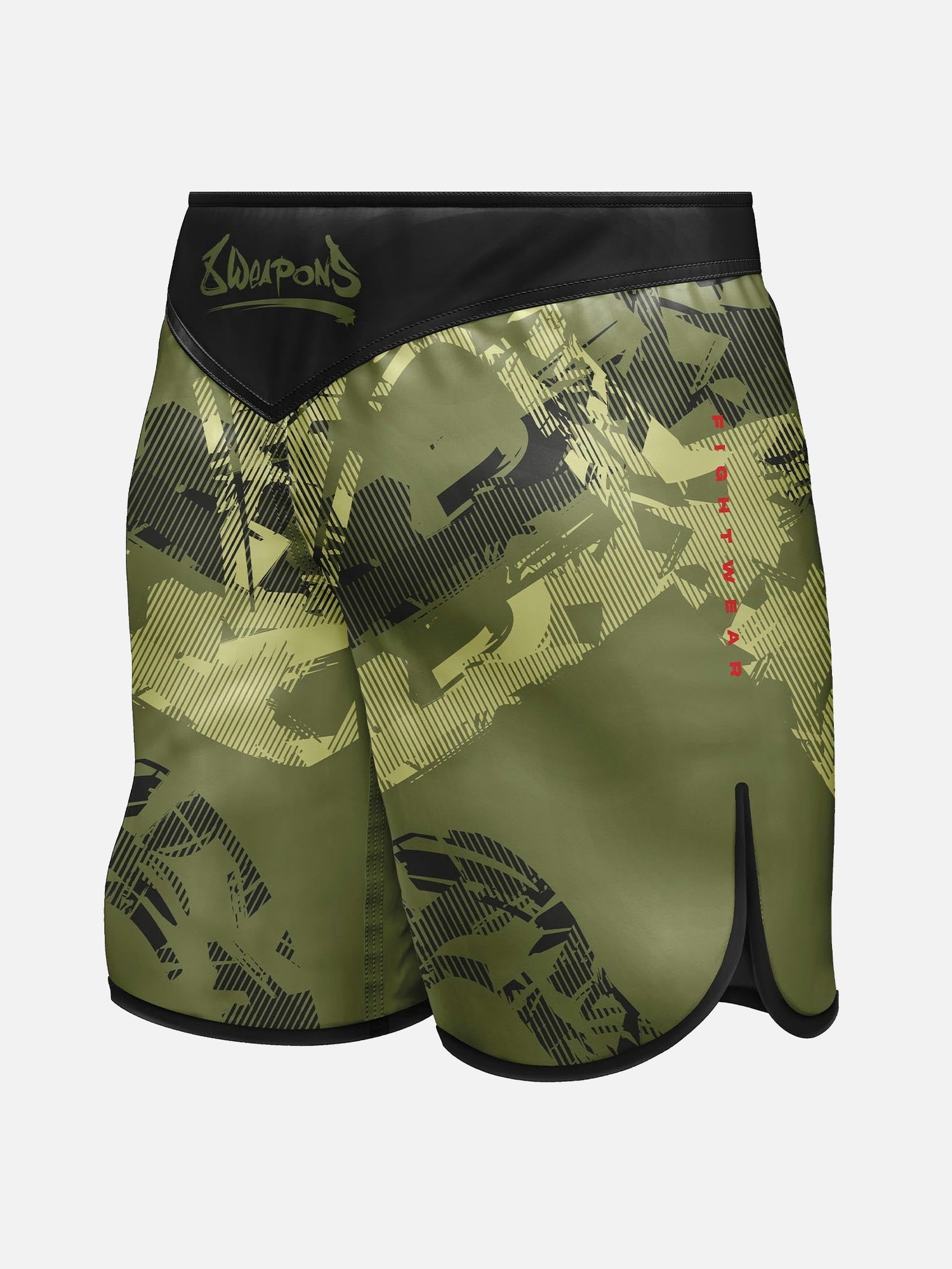 Pantaloncini MMA 8 WEAPONS Hit 2.0 – Oliva/Nero